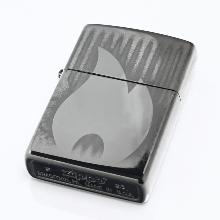ZIPPO ジッポー ライター ジッポ ZIPPO DESIGN ブラック系×シルバー 48738 喫煙具 煙草 たばこ 名入れ可有料<br>クロネコゆうパケット限定