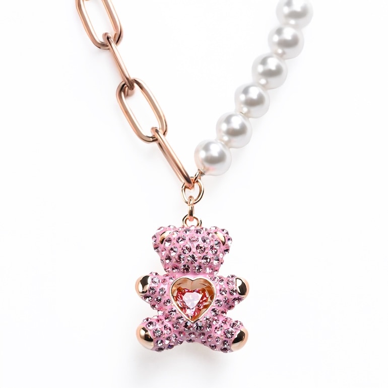 【Swarovski】Teddy ブレスレット 純正箱付き SWAROVSKI スワロフスキー Teddy パールブレス 追跡送料関税込