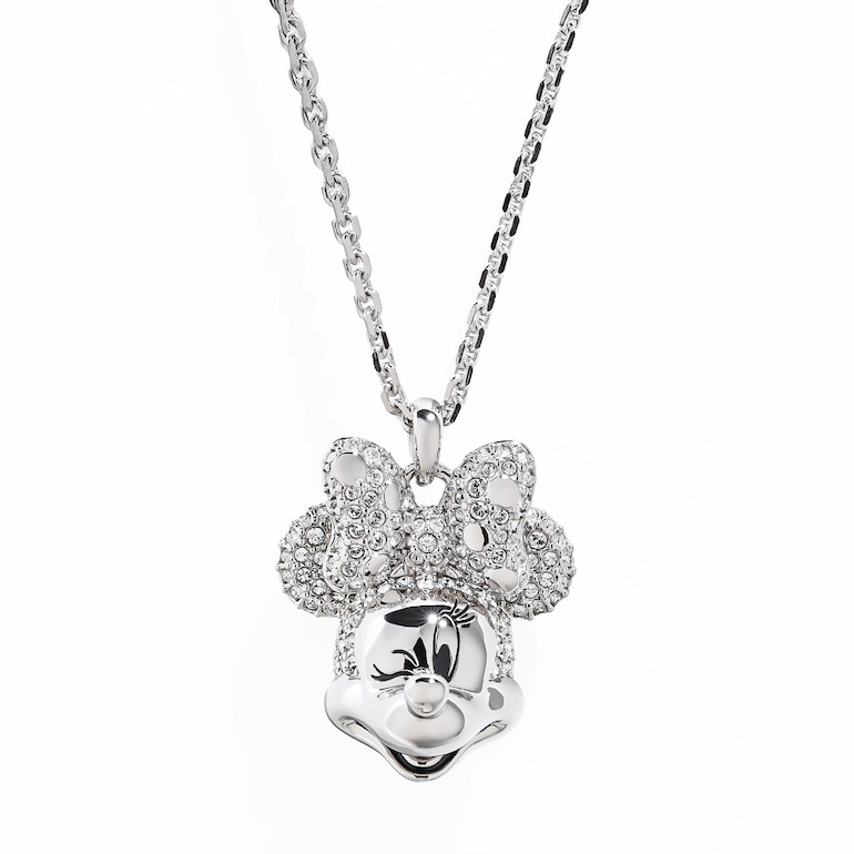 国内即発★SWAROVSKI★Disney100 ミニーマウス ネックレス スワロフスキー SWAROVSKI ネックレス Disney Minnie Mouse
