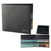 ポールスミス Paul Smith 財布 二つ折り財布 メンズ ブラック 4833