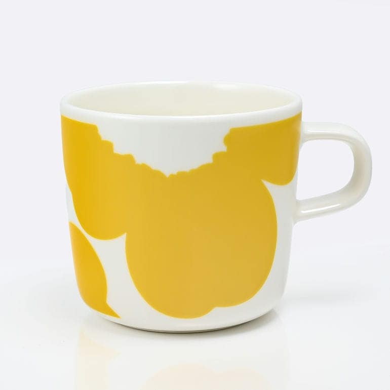 【名入れ可有料】マリメッコ marimekko コーヒーカップ マグカップ 200ml Unikko ウニッコ ホワイト×イエロー 73179 073179 120 【スペシャルラッピング660円(別売り)】 洋食器 テーブルウェア 北欧食器 北欧デザイン 