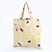 【刺しゅう名入れ可有料】マリメッコ marimekko トートバッグ Pieni Unikko ウニッコ レディース イエロー×ベージュ×ブラウン 73013 073013 282 北欧雑貨 北欧デザ