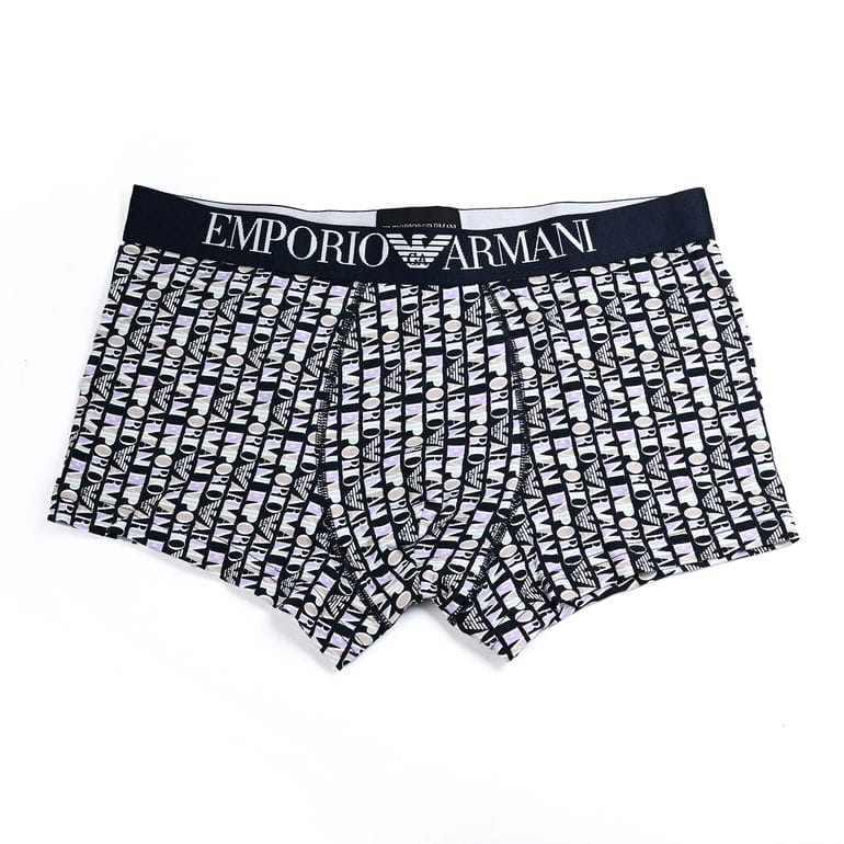 エンポリオ アルマーニ EMPORIO ARMANI 下着 アンダーウェア ボクサーパンツ プリントロゴ 全4サイズ メンズ ダークブルー マルチカラー 111290 4R508 13635 MADE IN ITALY【スペシャルラッピング660円(別売り)】