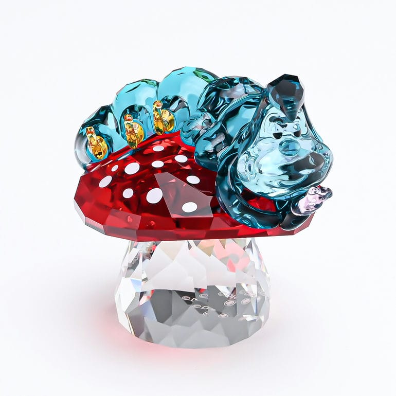 スワロフスキー SWAROVSKI クリスタルフィギュア Disney ディズニー 不思議の国のアリス 毛虫 ブルー系 マルチカラー 5670225 インテリア オブジェ 置物 【スペシャルラッピング660円(別売り)】