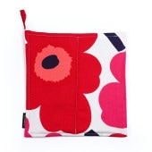 【刺しゅう可有料】マリメッコ marimekko ポットホルダー ピエ二 ウニッコ 鍋敷き レッド 71693 071693 001 北欧雑貨 北欧デザイン クロネコゆうパケット限定 送料無料|キッチ