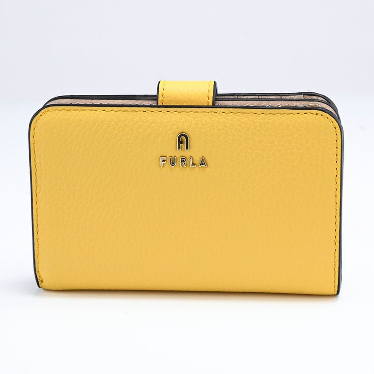 【箔押し名入れ可有料】 フルラ FURLA 二つ折り財布 CAMELIA カメリア レディース コンパクト NETTARE イエロー WP00314 HSF000 NTT001007 折財布 ウォレット 【スペシャルラッピング660円(別売り)】