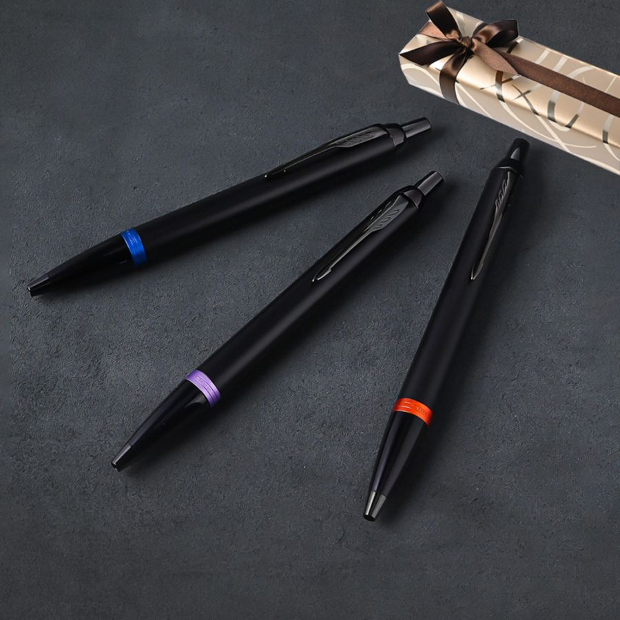 【名入れ無料】 【スペシャルラッピング付】 パーカー PARKER ボールペン IM ヴァイブラントリング 全3色 純正ボックス無料 包装紙23種類から選べる 純正箱 即日発送 ペン 筆記具 メンズ レディース