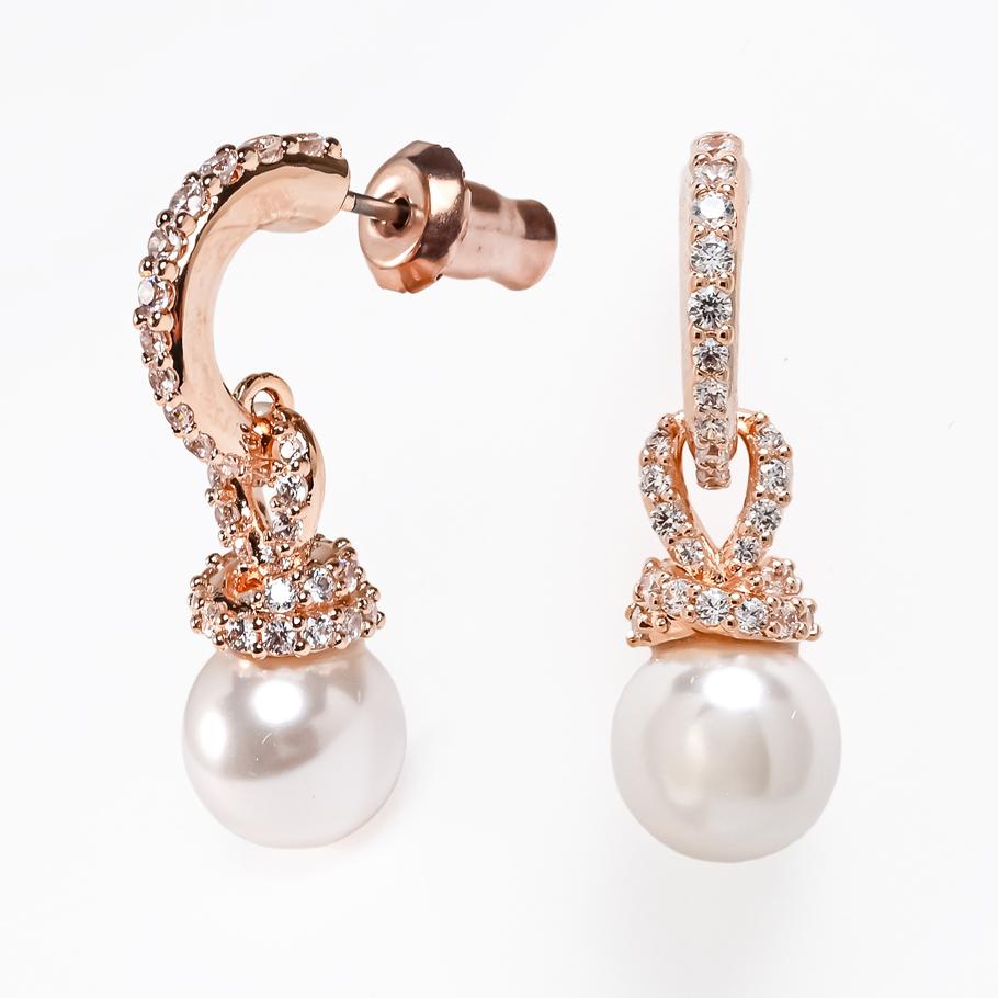 スワロフスキー SWAROVSKI ピアス Originally スタッドピアス クリスタルパール クリア ローズゴールド レディース 5669524 ジュエリー 【スペシャルラッピング660円(別売り)】