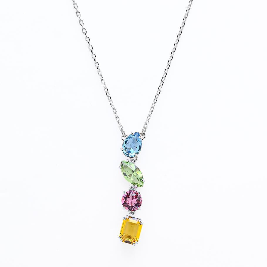 スワロフスキー SWAROVSKI ネックレス Gema Y ペンダント マルチ