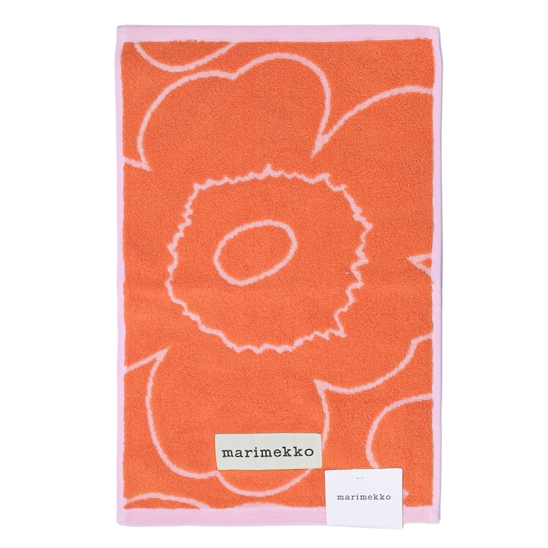 【刺しゅう名入れ可有料】マリメッコ marimekko ゲストタオル 50×30cm フェイスタオル PIIRTO ウニッコ VIERASPYYHE オレンジ 73536 073536 230 北欧雑貨 北欧デザイン  ネコポス限定 送料無料<br>【スペシャルラッピング660円(別売り)】