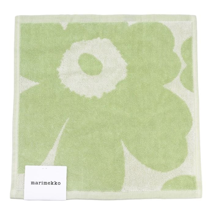 【刺しゅう名入れ可有料】マリメッコ marimekko ハンドタオル 30cm ミニタオル ハンカチ ウニッコ MINIPYYHE グリーン 73524 073524 160 北欧雑貨 北欧デザイン 【スペシャルラッピング660円(別売り)】