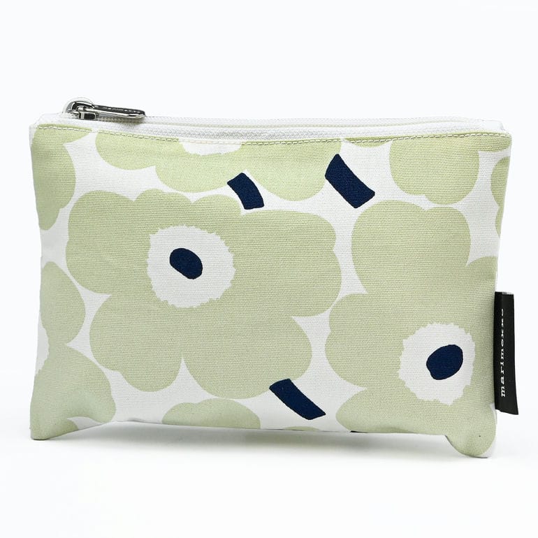 【刺しゅう名入れ可有料】マリメッコ marimekko 小物入れ コスメポーチ カイカ ミニ ウニッコ グリーン 73355 073355 165(75045 165) 北欧雑貨 北欧デザイン