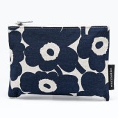【刺しゅう名入れ可有料】マリメッコ marimekko 小物入れ コスメポーチ カイカ ミニ ウニッコ ダークブルー 70529 070529 851 北欧雑貨 北欧デザイン  クロネコゆうパケット限