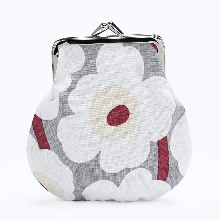 マリメッコ marimekko 小物入れ ポーチ がま口 ピエニ クッカロ ミニ ウニッコ グレー 73792 073792 915 北欧雑貨 北欧デザイン