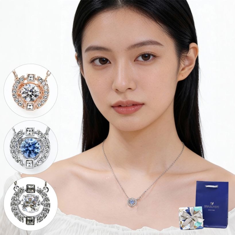 【スペシャルラッピング付き】【純正紙袋付き】スワロフスキー SWAROVSKI ネックレス 全3種 ギフトセット 23種類から選べるスペシャルラッピング SPARKLING DANCE スパークリング ダンス レディース ペンダント ジュエリー アクセサリー