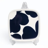 マリメッコ marimekko プレート スクエア 10cm 60周年記念 イソ ウニッコ LAUTANEN ダークブルー 73570 073570 150 小皿 スモール 洋食器 テーブルウェア 北