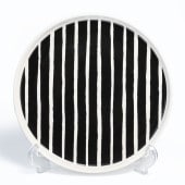 【名入れ可有料】マリメッコ marimekko プレート 20cm ピッコロ LAUTANEN ブラック 73579 073579 190 大皿 洋食器 テーブルウェア 北欧食器 北欧デザイン【スペシ