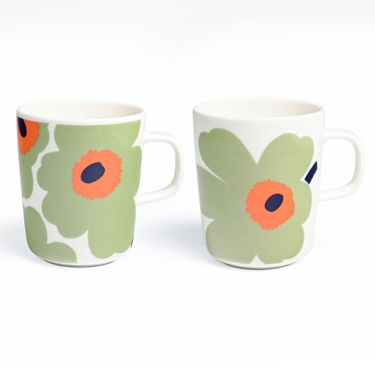 【名入れ可有料】マリメッコ marimekko マグカップ コップ ペアセット 250ml ウニッコ MUKI グリーン 73447 073447 162 洋食器 テーブルウェア 北欧食器 北欧デザイン【スペシャルラッピング660円(別売り)】