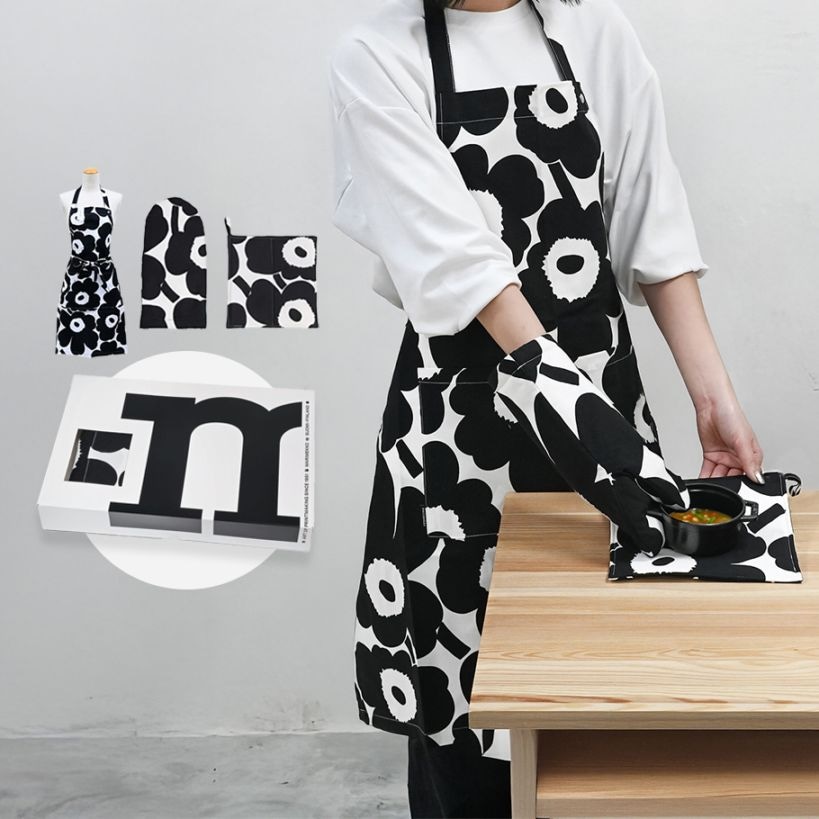 新品/エプロン北欧柄セット/エプロン シニカル