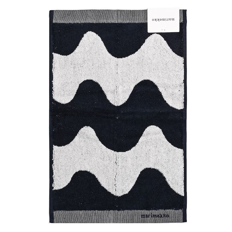 【刺しゅう名入れ可有料】マリメッコ marimekko ゲストタオル 50×30cm フェイスタオル LOKKI VIERASPYYHE ダークブルー 70946 070946 150 北欧雑貨 北欧デザイン  ネコポス限定 送料無料<br>【スペシャルラッピング660円(別売り)】