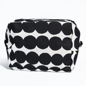マリメッコ marimekko 小物入れ コスメポーチ 化粧ポーチ 旅行ポーチ ペンケース VILJA RASYMATTO ラシィマット ブラック ホワイト 47246 047246 190 北欧雑貨