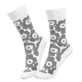 マリメッコ marimekko レディース ソックス 靴下 くつ下 KIRMAILLA Unikko ウニッコ グレー ホワイト 91498 091498 199 3436 北欧雑貨 北欧デザイン ク