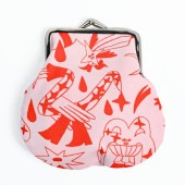 マリメッコ marimekko 小物入れ ポーチ がま口 Pieni ピエ二 Aureate Glow レッド ピンク 74165 074165 330 北欧雑貨 北欧デザイン クロネコゆうパケット限