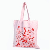 【刺しゅう名入れ可有料】マリメッコ marimekko トートバッグ Aureate Glow Vankka ファブリックバッグ レディース レッド ピンク 94058 094058 330 北欧雑貨