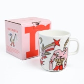 マリメッコ marimekko マグカップ コップ 250ml NEW YEAR 2025 Aureate Glow レッド ピンク ベージュ 74166 074166 389 洋食器 テーブルウェア