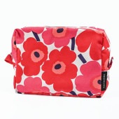 マリメッコ marimekko ポーチ 小物入れ コスメティックポーチ 化粧ポーチ 旅行ポーチ ペンケース Vilja ミニ ウニッコ レッド 47197 047197 001 北欧雑貨 北欧デザイン