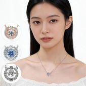 スワロフスキー SWAROVSKI ネックレス Swan スワン ブラック クリア