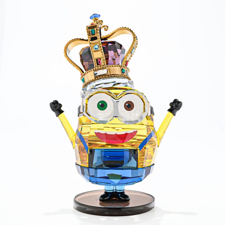 スワロフスキー フィギュア ミニオンズ キング ボブ クリスタルフィギュア フィギュリン Minions King Bob 5692030 SWAROVSKI インテリア オブジェ 置物【スペシャルラッピング660円(別売り)】