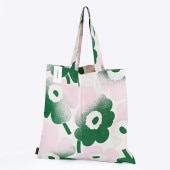 【刺しゅう名入れ可有料】マリメッコ marimekko トートバッグ Pieni Unikko ピエ二 ウニッコ ファブリック レディース グリーン 73877 073877 136 北欧 北欧雑貨 