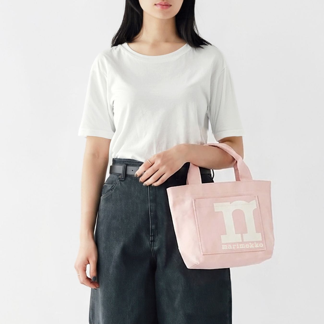 マリメッコ marimekko トートバッグ MONO MINI SOLID モノ ミニ ソリッド レディース ピンク 94153 094153 418 北欧 北欧雑貨 北欧デザイン