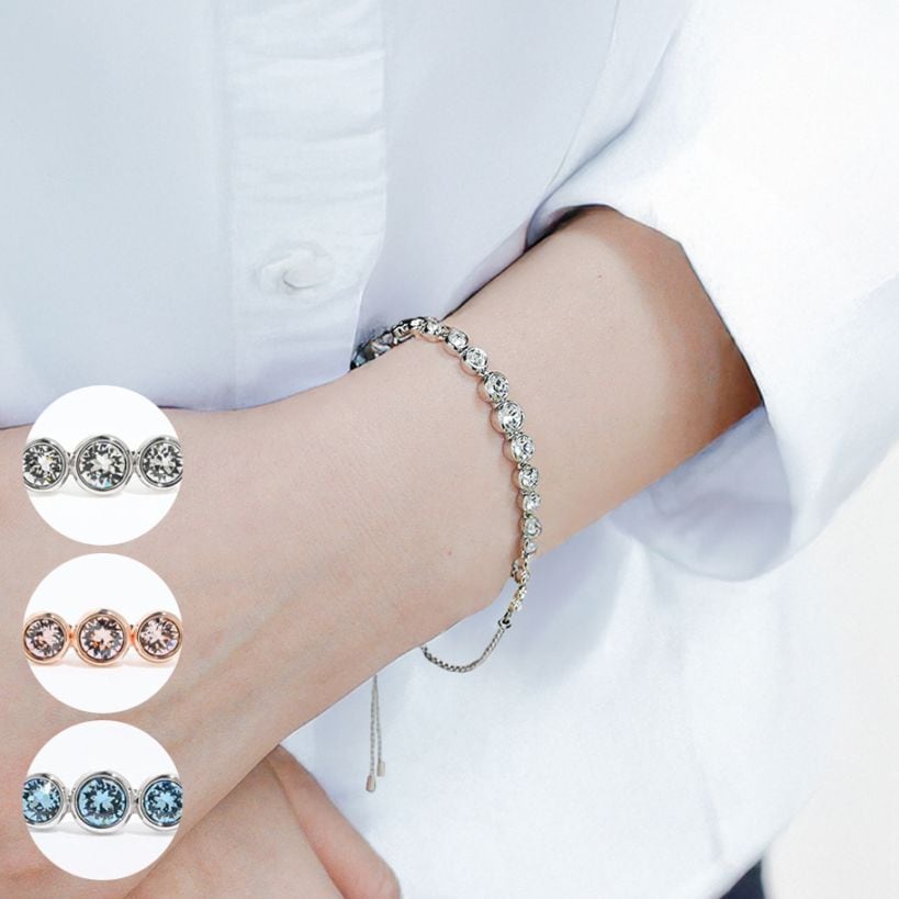 【美品】スワロフスキー ブレスレット Swarovski リーフ型 美品】スワロフスキー ブレスレット Swarovski リーフ型 - メルカリ