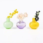 マリメッコ marimekko ベース ミニ 花瓶 3個セット イエロー グリーン アメジスト 73983 073983 624 北欧デザイン オブジェ インテリア 【スペシャルラッピング660円(別