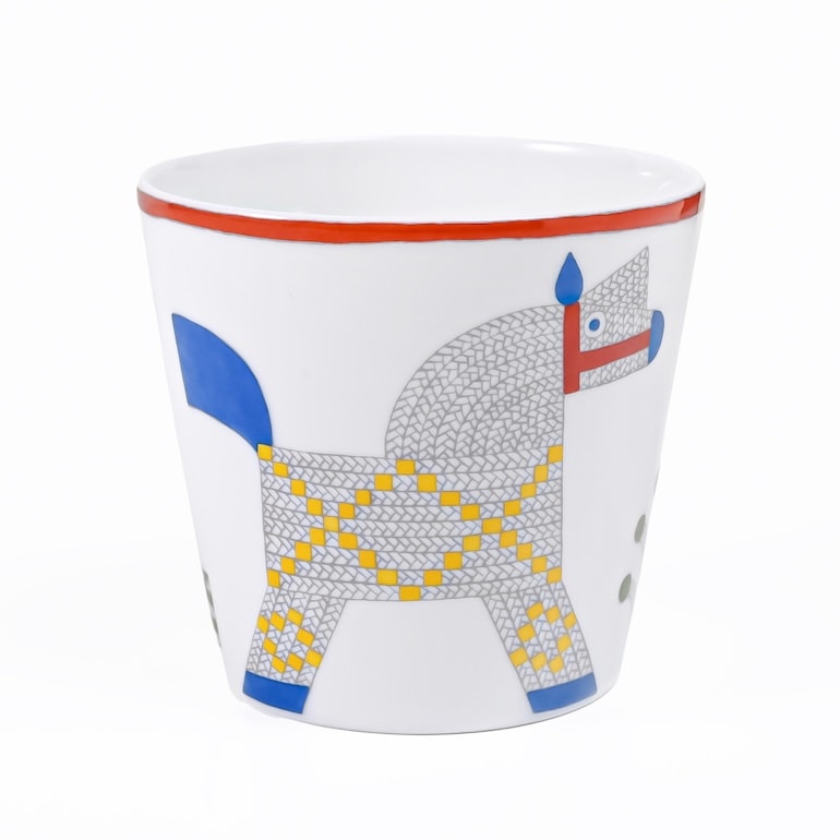 エルメス HERMES タンブラー ゴブレット スモールカップ 190ml アニモー ナッテ Animaux nattes 58004P 058004P 洋食器 高級<br>【スペシャルラッピング660円(別売り)】