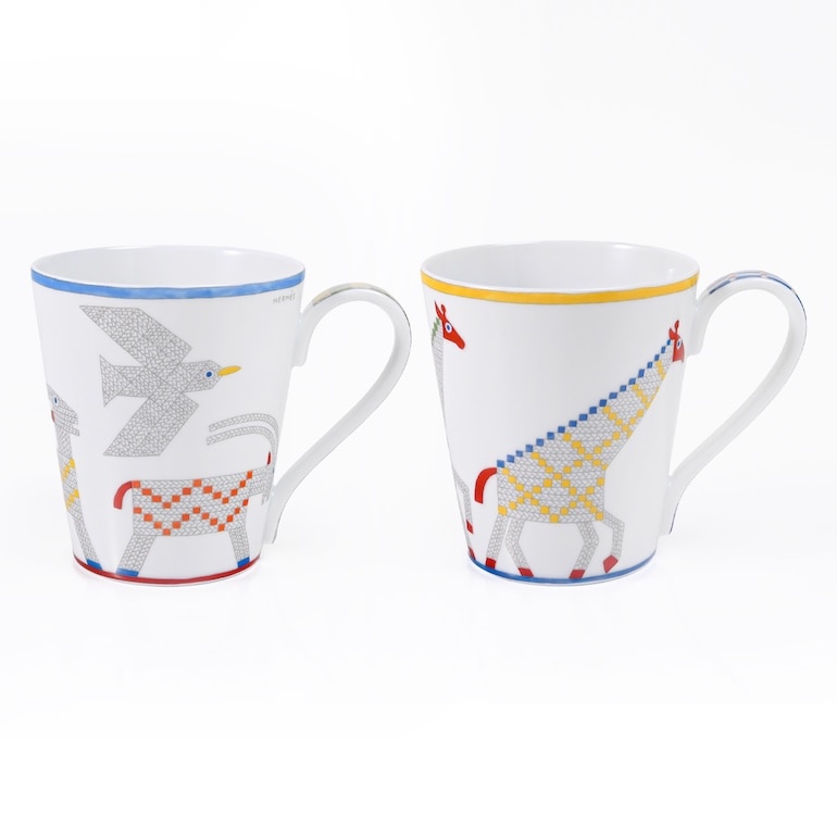 エルメス HERMES マグカップ ペア 2個セット NO1 NO2 300ml