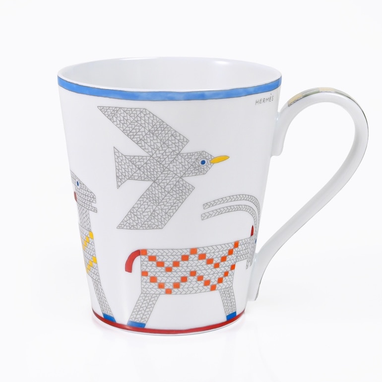 エルメス HERMES マグカップ NO1 300ml アニモー ナッテ Animaux nattes 58031P 058031P 洋食器 高級<br>【スペシャルラッピング660円(別売り)】