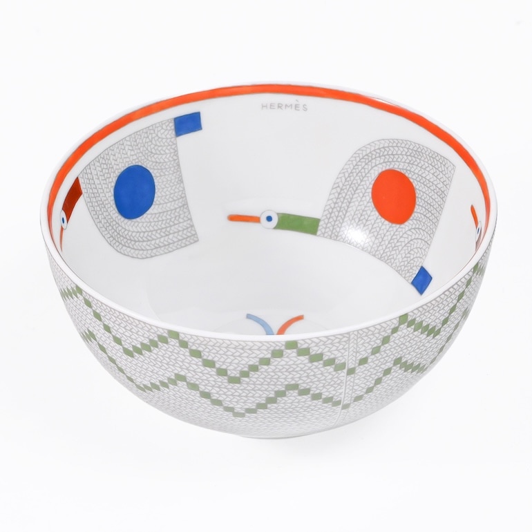 エルメス HERMES ボウル ミディアム 400ml アニモー ナッテ Animaux nattes 58085P 058085P 洋食器 中鉢 高級<br>【スペシャルラッピング660円(別売り)】