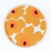 【名入れ可有料】マリメッコ marimekko プレート 20cm Unikko ウニッコ ブラウン 74564 074564 182 大皿 洋食器 テーブルウェア 北欧食器 北欧デザイン 【スペシャ