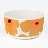 【名入れ可有料】マリメッコ marimekko ボウル 12.5cm 500ml 深鉢 Unikko ウニッコ ブラウン 74563 074563 182 洋食器 テーブルウェア 北欧食器 北欧デザイ