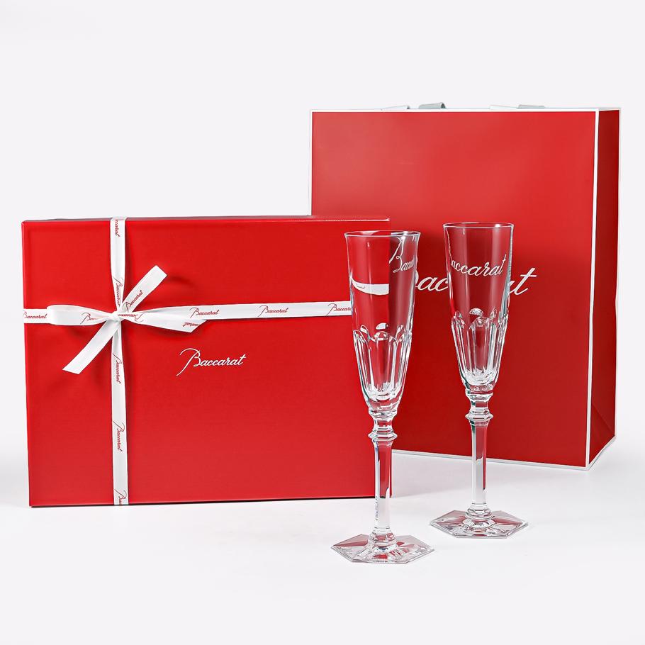 【名入れ可有料】バカラ Baccarat ギフトセット グラス ペア アルクール イブ 25cm シャンパンフルート 2802588 【熨斗対応】 洋食器 <br>【スペシャルラッピング1100円(別売り)】