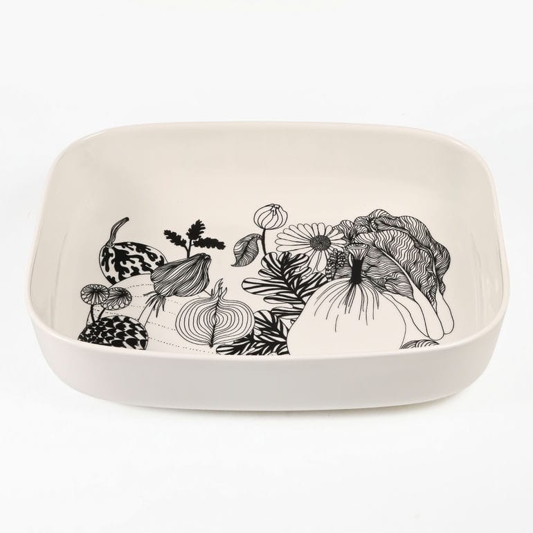 【未使用品】マリメッコ 大皿 サービングディッシュ melooni マリメッコ marimekko プレート サービングディッシュ 20.5cm シ