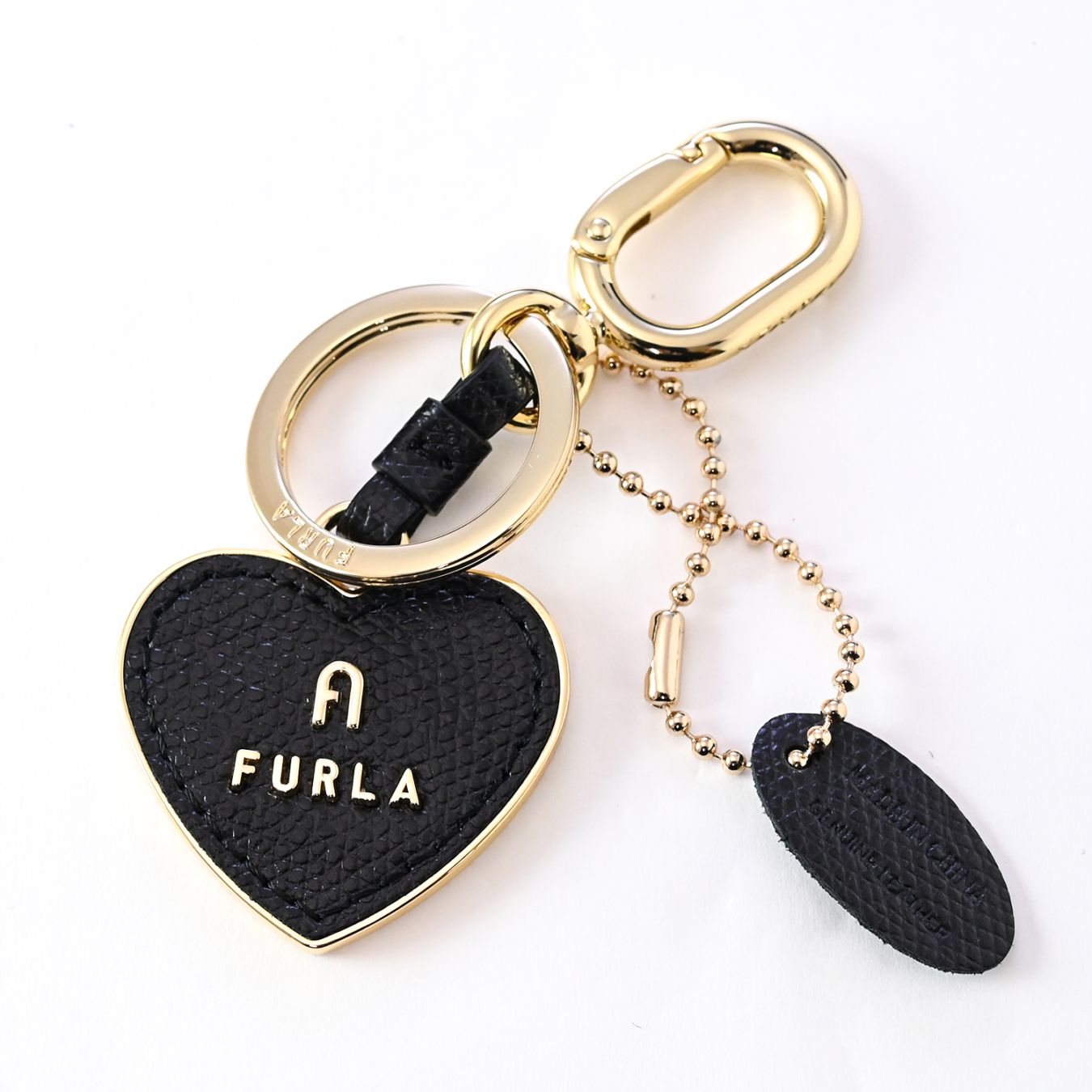 フルラ FURLA キーリング キーホルダー  チャーム CAMELIA カメリア ハート レディース ネロ WR00434 AME000 O6000【純正紙袋付き】