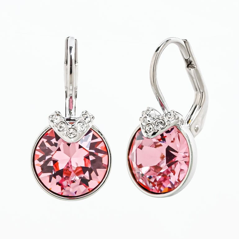 スワロフスキー SWAROVSKI ピアス Bella V ドロップピアス ピンク シルバー 5734235 ジュエリー アクセサリー【スペシャルラッピング660円(別売り)】