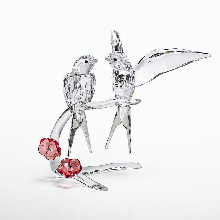 スワロフスキー SWAROVSKI クリスタルフィギュア フィギュリン SWALLOWS ツバメ つばめ 燕 5475566 インテリア オブジェ 置物【スペシャルラッピング660円(別売り)】