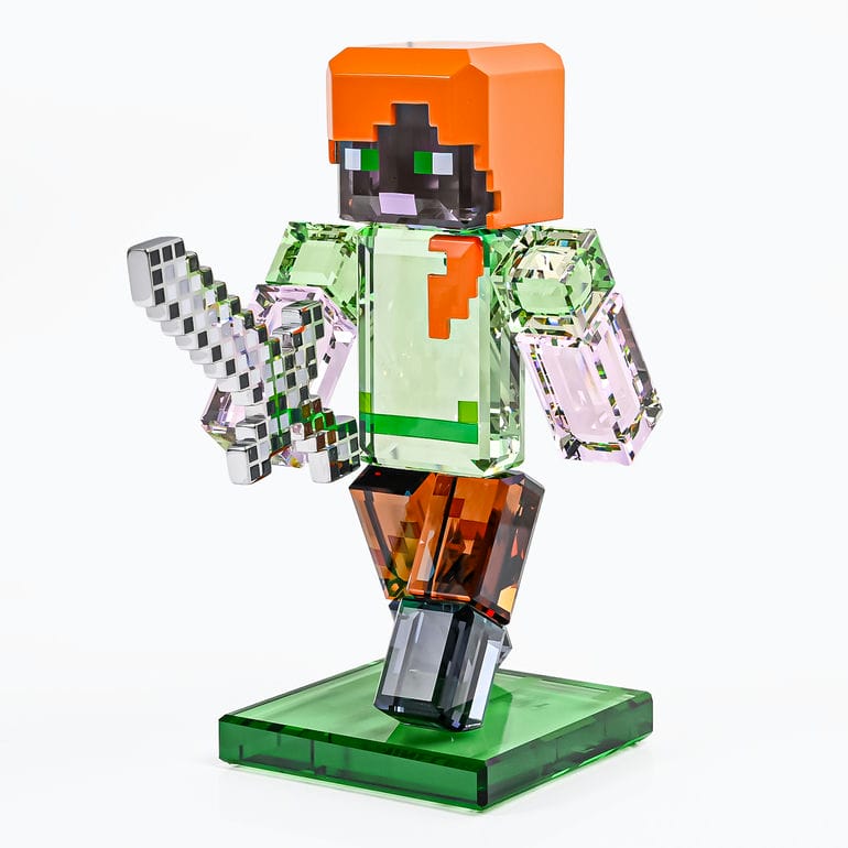 スワロフスキー SWAROVSKI クリスタルフィギュア フィギュリン Minecraft Alex マインクラフト アレックス 5701271 インテリア オブジェ 置物【スペシャルラッピング660円(別売り)】