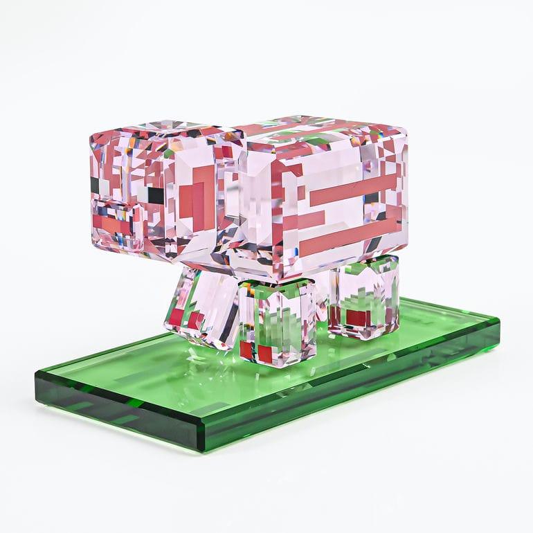スワロフスキー SWAROVSKI クリスタルフィギュア フィギュリン Minecraft Pig マインクラフト ピッグ 豚 5701273 インテリア オブジェ 置物【スペシャルラッピング660円(別売り)】