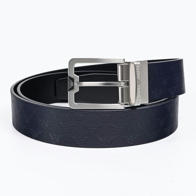 エンポリオ アルマーニ EMPORIO ARMANI ベルト 幅3.5cm イーグル型押し